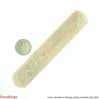 Moonstone Cream Rounded Massage Wand - Medium #3 - 4" to 5"    from Stonebridge Imports