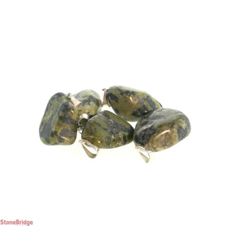 Jadeite  Tumbled Pendants - 5 Pack    from Stonebridge Imports