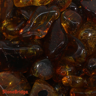 Amber Cognac Tumbled Stones    from Stonebridge Imports