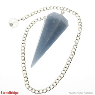 Angelite Pendulum 6 Facets & Bead    from Stonebridge Imports