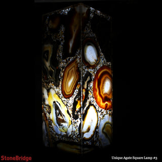 Agate Slice Tower Lamp U#3 - 40cm    from Stonebridge Imports