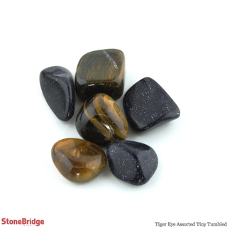 Tiger Eye/ Goldstone Tumbled Stones - Tiny    from Stonebridge Imports
