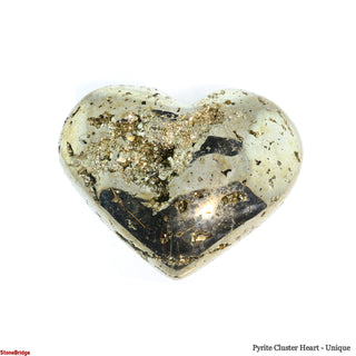 Pyrite Cluster Heart U#1 - 3 1/2"    from Stonebridge Imports