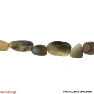 Botswana Agate - Nugget Strand 15" Long    from Stonebridge Imports