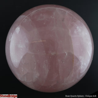 Rose Quartz Sphere U#18 - 4"    from Stonebridge Imports