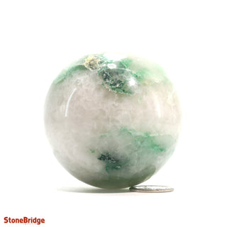 Green Aventurine Bi-Colour Sphere - Small #2 - 2 1/4"    from Stonebridge Imports