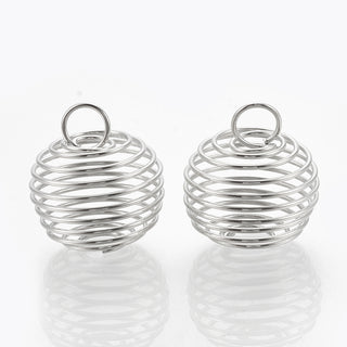 Silver Coil Cages - Medium    from Stonebridge Imports
