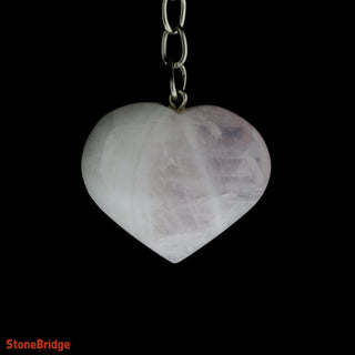 Keychain - Rose Quartz Heart    from Stonebridge Imports