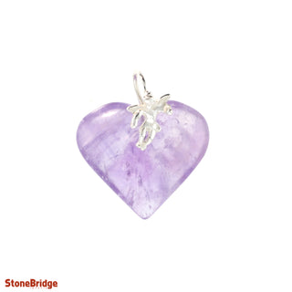 Amethyst Heart & Angel Pendant    from Stonebridge Imports