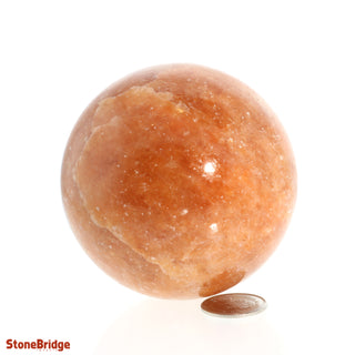 Calcite Orange Sphere - Small #3 - 2 1/4"    from Stonebridge Imports
