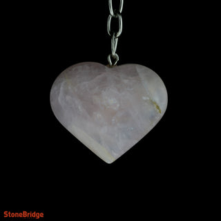 Keychain - Rose Quartz Heart    from Stonebridge Imports