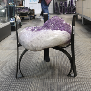 Amethyst Geode Cluster Table - Polished Edge U#2    from Stonebridge Imports