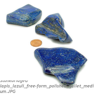 Lapis Lazuli Free Form Polished Gallet -Small: (1 1/2" to 2")    from Stonebridge Imports