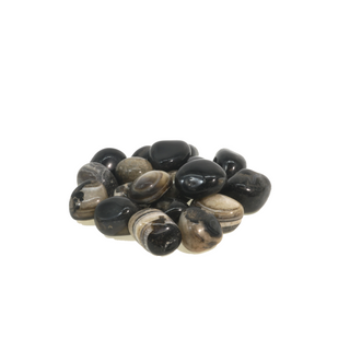 Black Onyx Tumbled Stones - India Large   from Stonebridge Imports