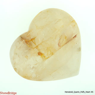 Hematoid Quartz Heart #6 - 2" to 3 1/4"    from Stonebridge Imports