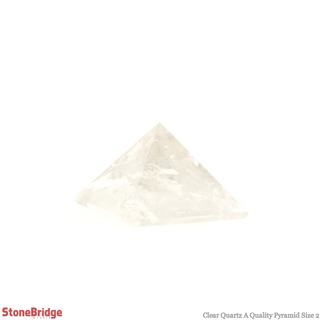 Clear Quartz A Pyramid #2 - 1 1/2" to 1 3/4" Wide    from Stonebridge Imports