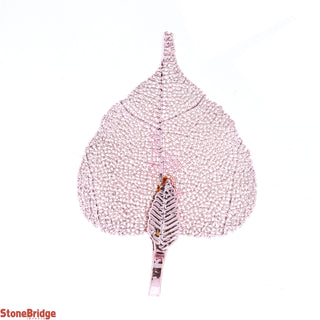 Electroplated Jewelry Leaves - Type #3 - Small Pink Leaf    from Stonebridge Imports