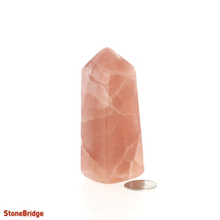 Calcite Rose Obelisk #5 Tall    from Stonebridge Imports