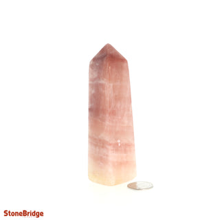 Calcite Rose Obelisk #4 Tall    from Stonebridge Imports