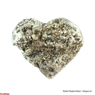 Pyrite Cluster Heart U#7 - 4 1/4"    from Stonebridge Imports
