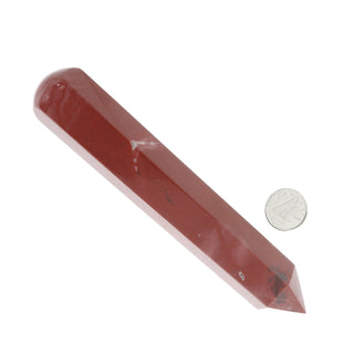 Red Jasper Pointed Massage Wand - Extra Large #3 - 5 1/4" to 7"    from Stonebridge Imports