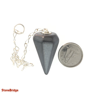 Hematite Pendulum 6 Facets & Ring    from Stonebridge Imports