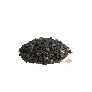 Black Tourmaline Crushed Chips - Extra Coarse    from Stonebridge Imports