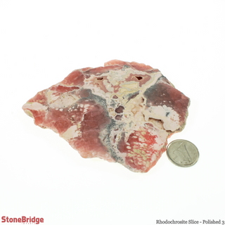 Rhodochrosite Slice - Polished #3 - 61g to 120g    from Stonebridge Imports