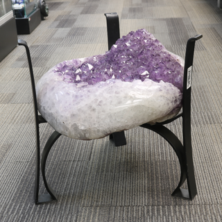Amethyst Geode Cluster Table - Polished Edge U#2    from Stonebridge Imports