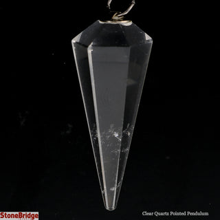 Clear Quartz Pendulum 6 Facets & Ring    from Stonebridge Imports