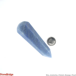 Blue Aventurine Pointed Massage Wand - Large #3 - 4 1/2" to 6"    from Stonebridge Imports