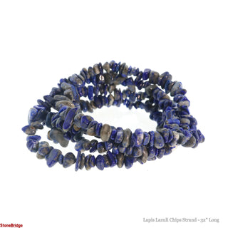 Lapis Lazuli Chip Strands - 5mm to 8mm    from Stonebridge Imports