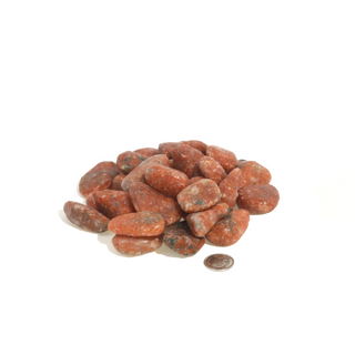 Orange Calcite Tumbled Stones - Brazil    from Stonebridge Imports