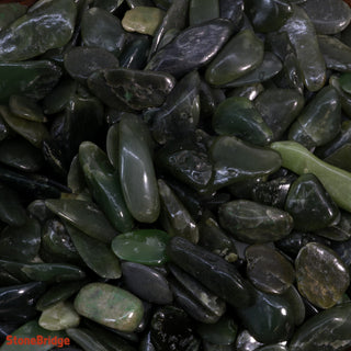 Jade Nephrite Tumbled Stones - Canada - Tiny    from Stonebridge Imports