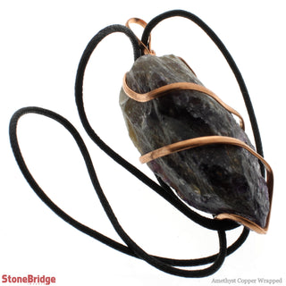 Amethyst Rough Necklace Copper Wrapped    from Stonebridge Imports