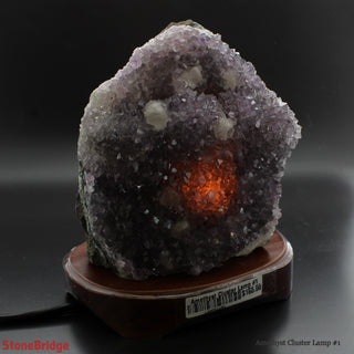 Amethyst Cluster Lamp #1 7" to 8"    from Stonebridge Imports