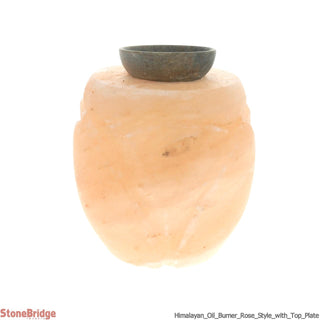 Himalayan Oil Diffuser Rose Style with Top Plate    from Stonebridge Imports