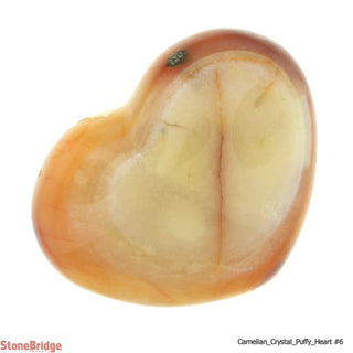 Carnelian Crystal Puffy Heart #2 - 1" to 2"    from Stonebridge Imports