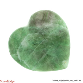 Fluorite Purple And Green Puffy Heart #5 - 2" to 3"    from Stonebridge Imports