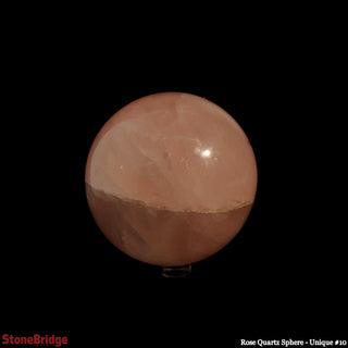 Rose Quartz Sphere U#10 - 3 1/4"    from Stonebridge Imports