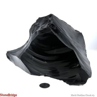 Obsidian Black Chunk #3    from Stonebridge Imports