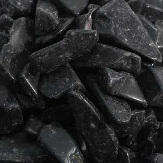 Obsidian Black Tumbled Stones - Semi Polished    from Stonebridge Imports