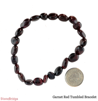 Garnet Red Tumbled Bracelets    from Stonebridge Imports