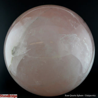 Rose Quartz Sphere U#21 - 4 1/2"    from Stonebridge Imports
