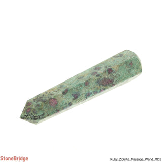 Ruby Zoisite Pointed Massage Wand - Medium #5 - 4 1/2"    from Stonebridge Imports