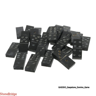 Soapstone Domino Game - Small 4 1/2" box    from Stonebridge Imports