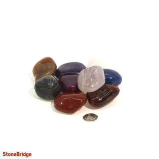 Mixed Tumbled Stones (CONTAINS DYED AGATE)    from Stonebridge Imports