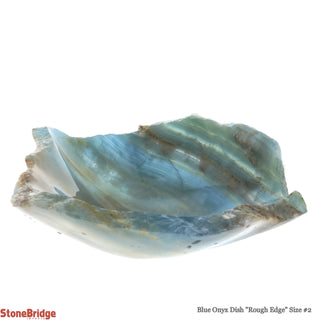 Blue Onyx Dish Rough Edge #2    from Stonebridge Imports