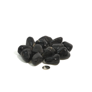 Black Onyx Tumbled Stones - Brazil    from Stonebridge Imports