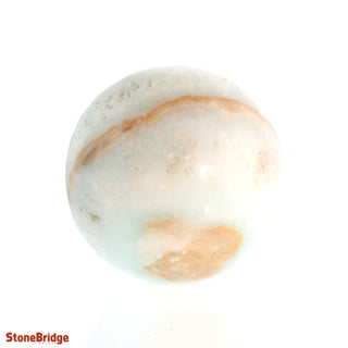 Caribbean Blue Calcite Sphere - Small #4 - 2 1/2"    from Stonebridge Imports